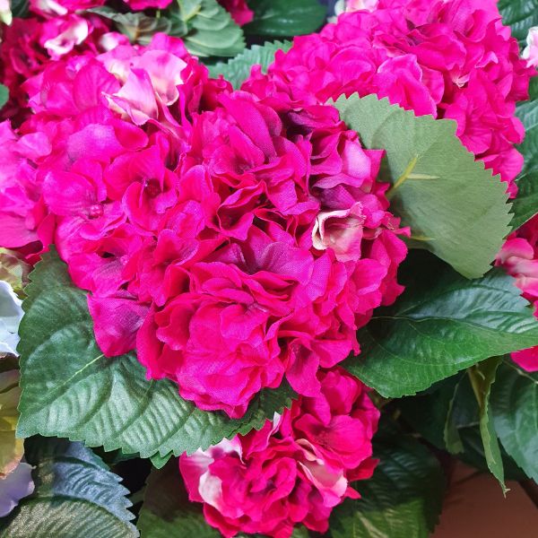 Silkki Hortensia viininpunainen 40 cm